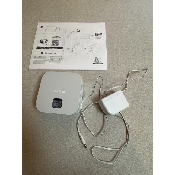 Brother P-touch Cube Bluetooth Label Printer - White (PT-P300BT) - Picture 1 of 3